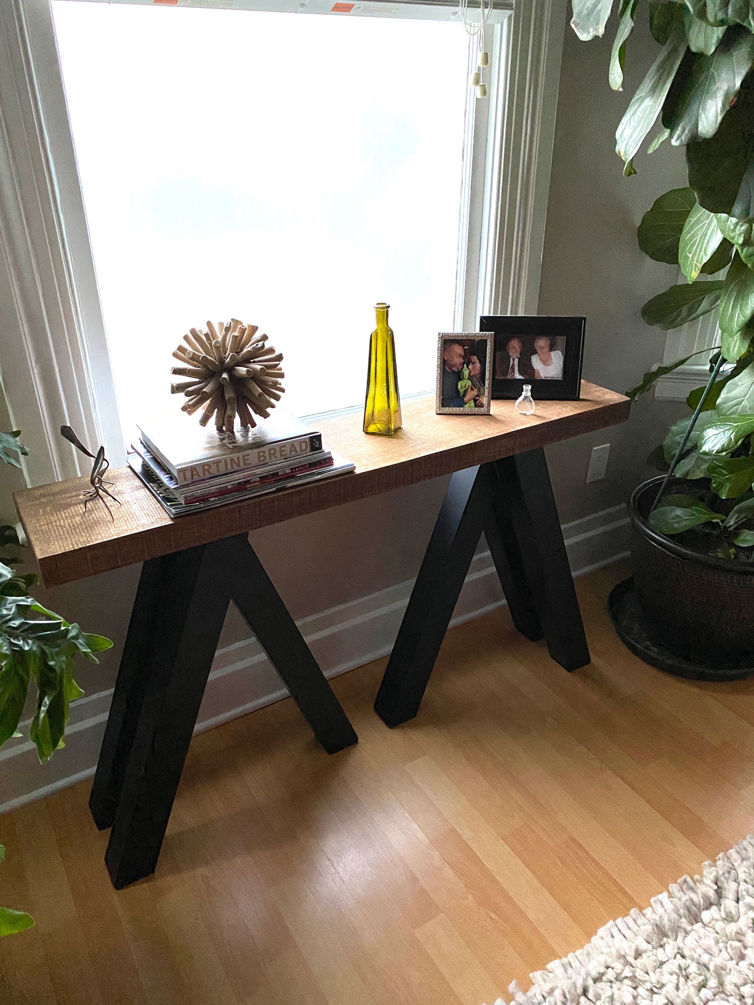 Sawhorse Console Table