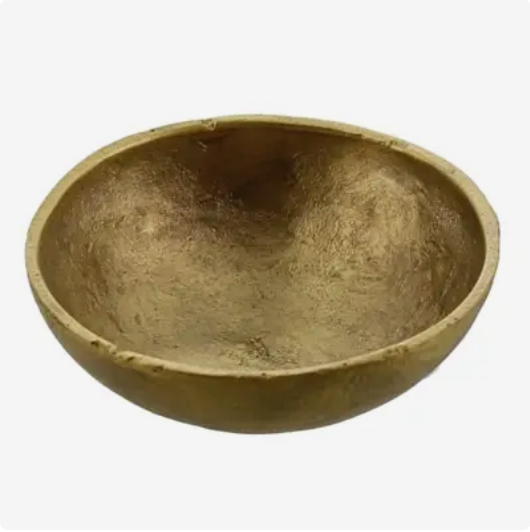 Tiny Cast Round Bowl - Brushed Brass