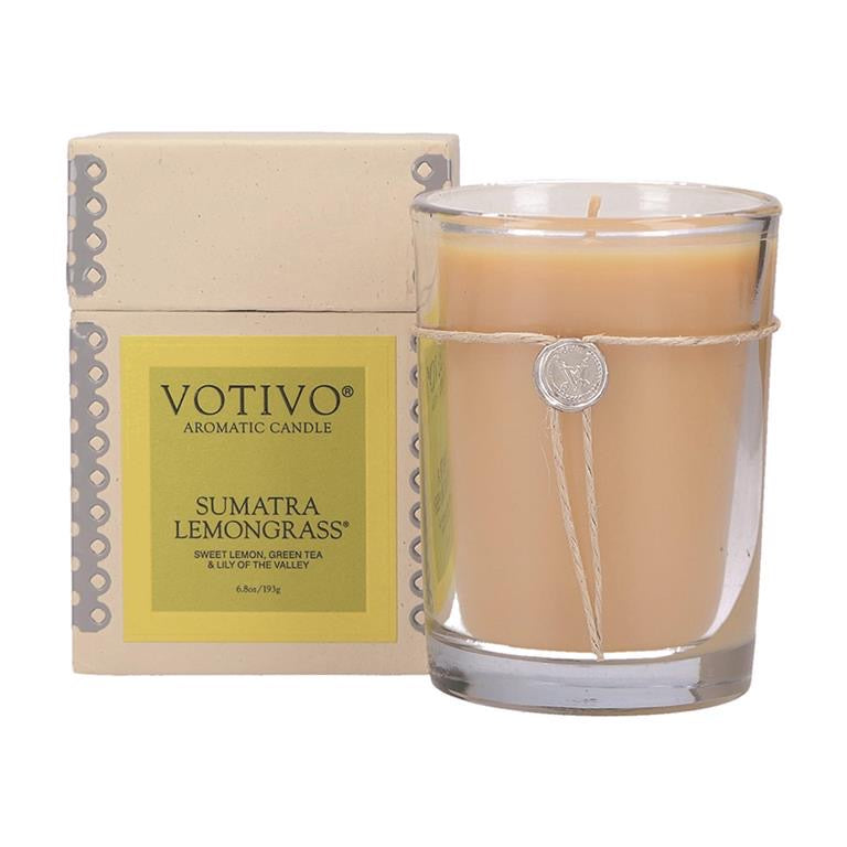 Votivo Sumatra Lemongrass | 6.8 oz Aromatic Candle