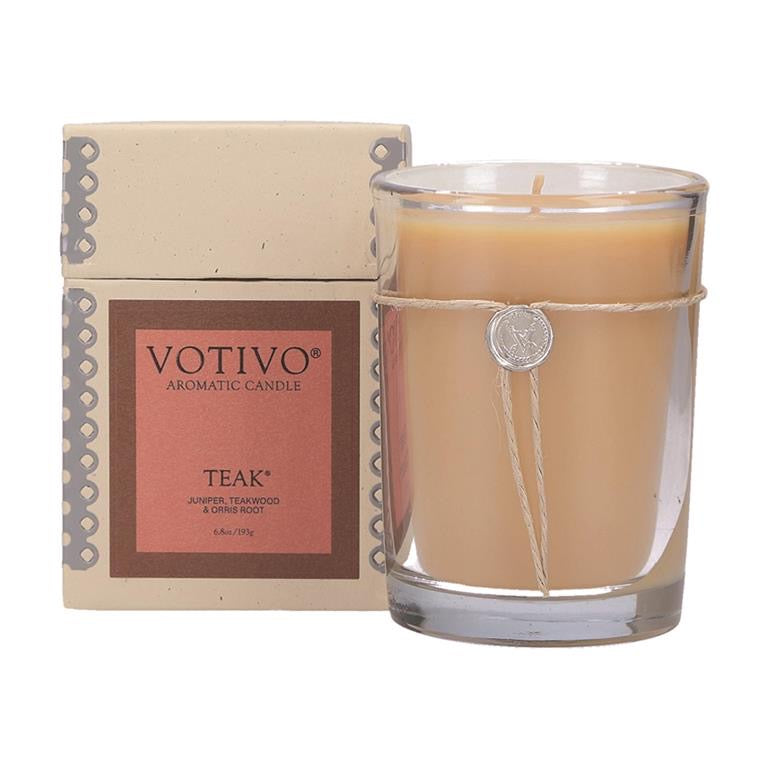 Votivo Teak | 6.8oz Aromatic Candle