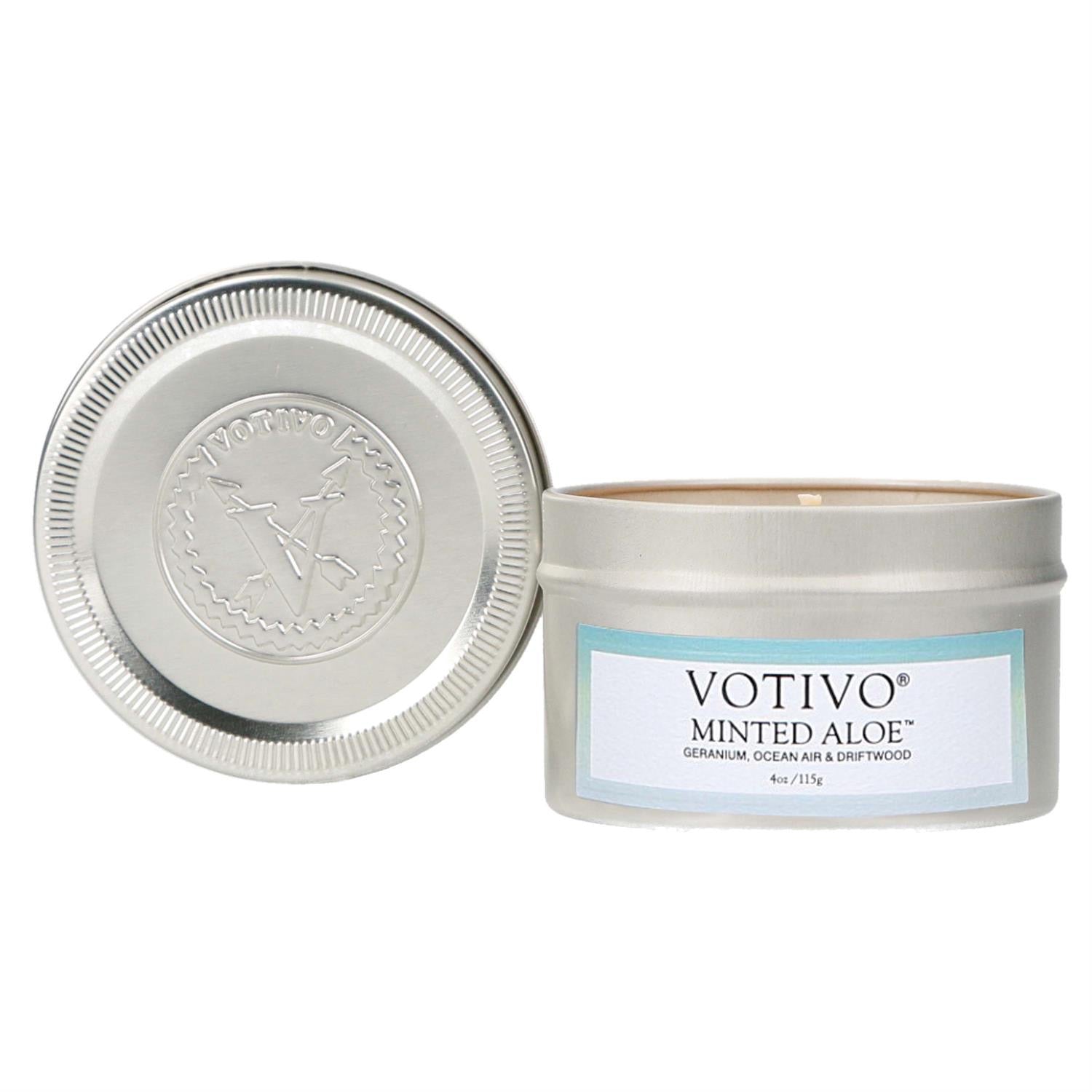 Votive Minted Aloe | 4oz Tin
