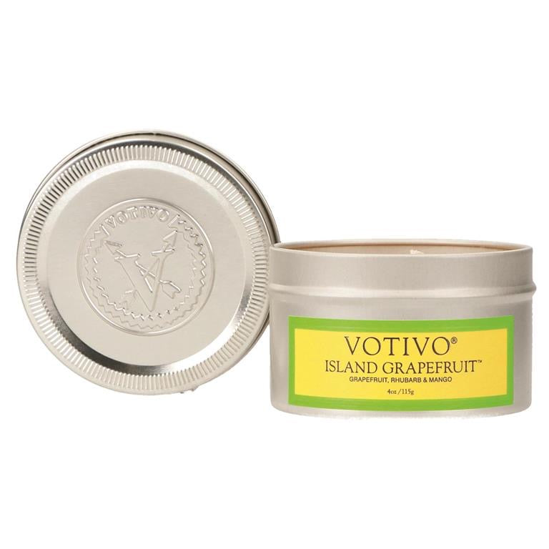 Votivo Island Grapefruit |  4 oz Travel Tin