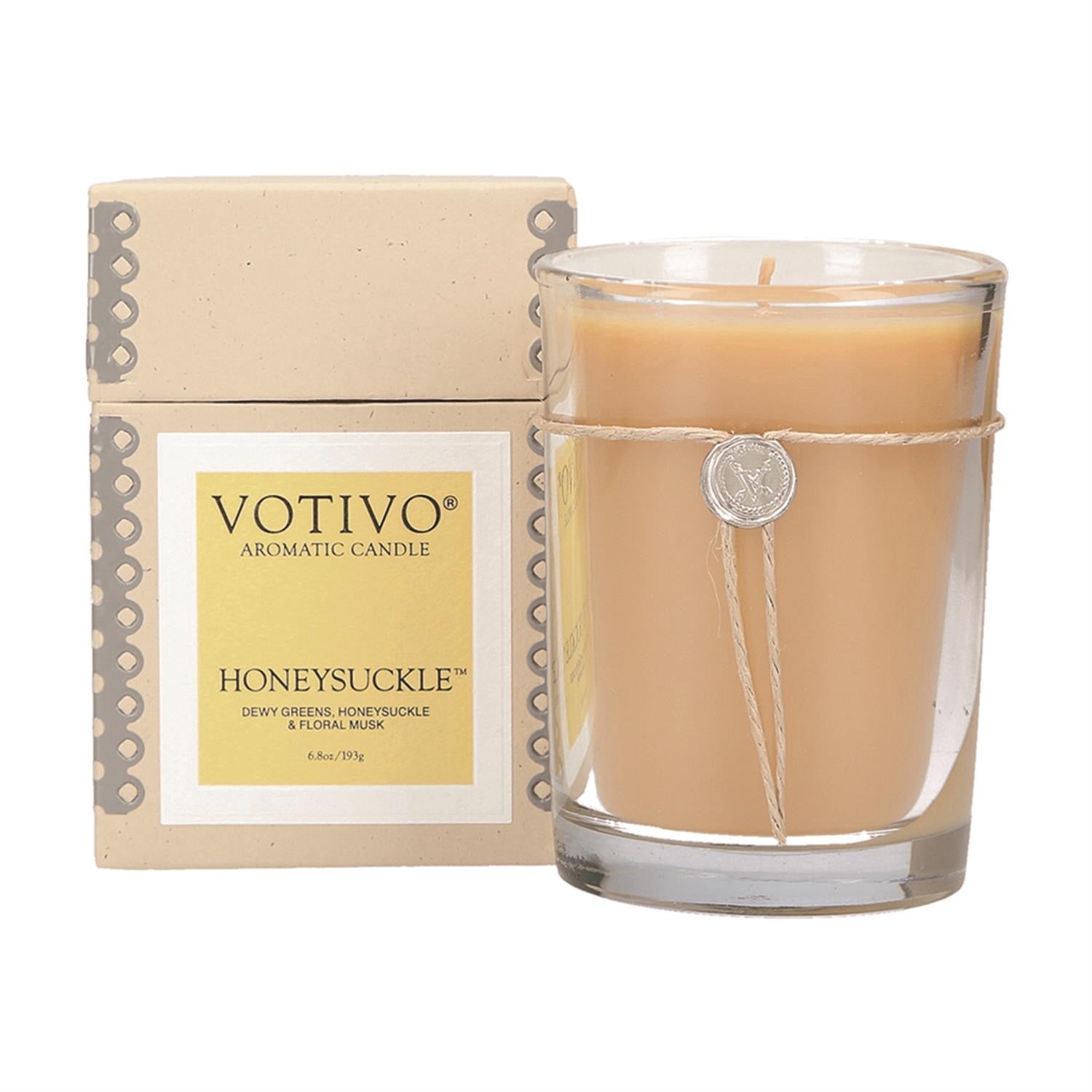 Votivo Honeysuckle | 6.8 oz Aromatic Candle
