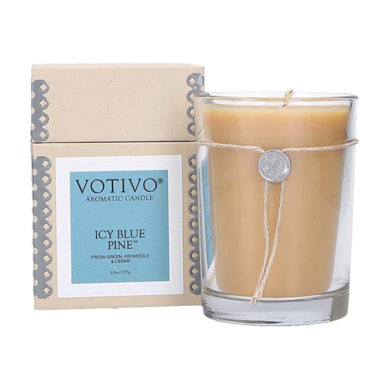 Votivo Icy Blue Pine | 6.8oz Aromatic Candle